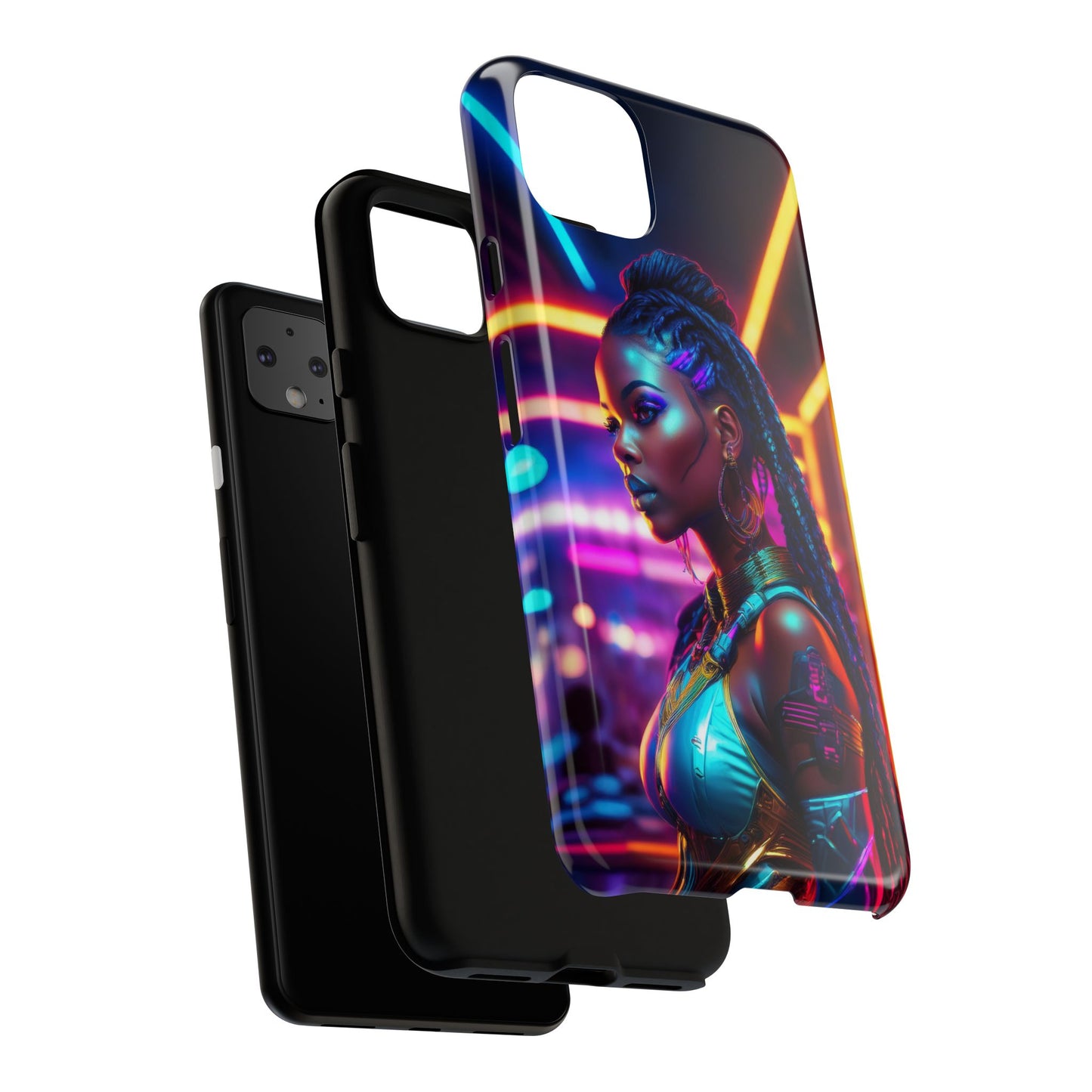 Futuristic Cyberpunk Female Cell Phone Case 006