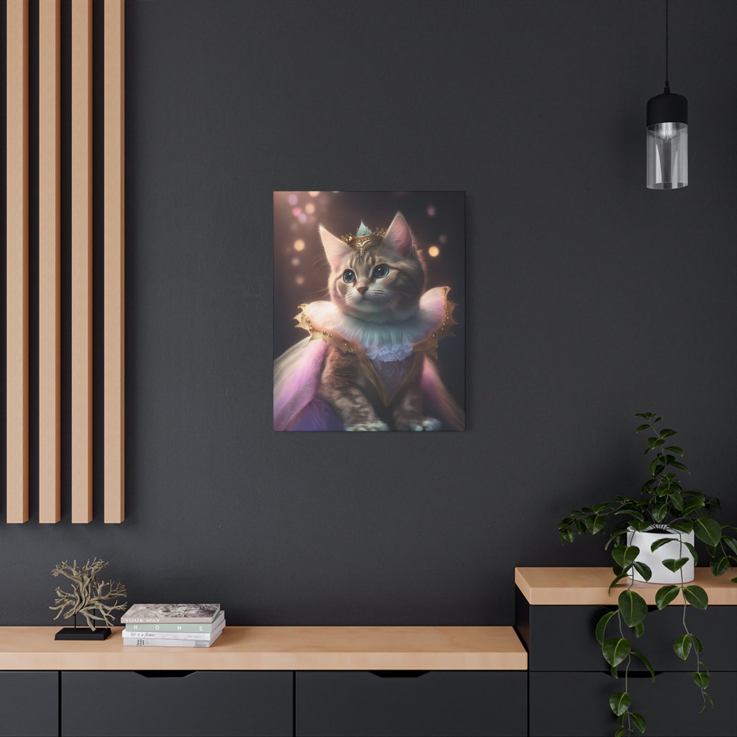 Meowgical Fairy Purrincess Canvas Art | Stretched Matte Wall Decor 002