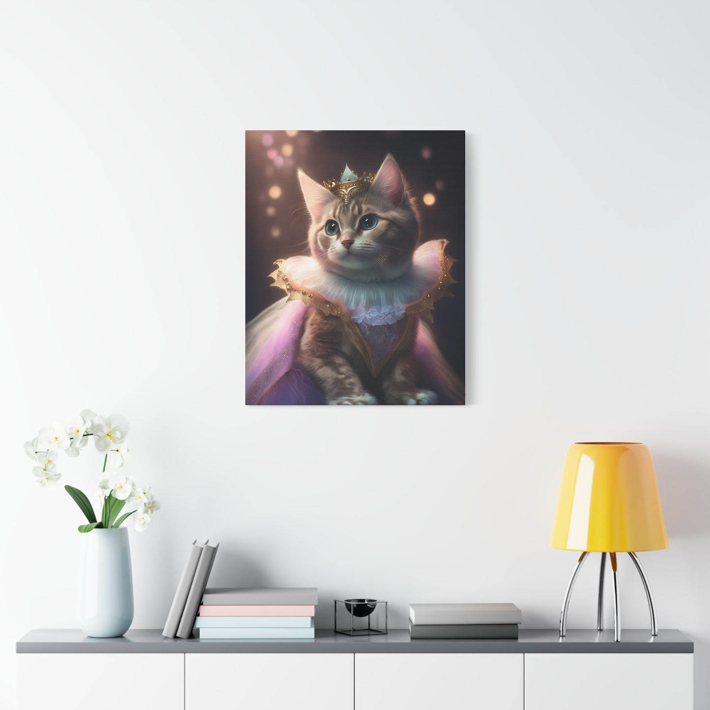 Meowgical Fairy Purrincess Canvas Art | Stretched Matte Wall Decor 002