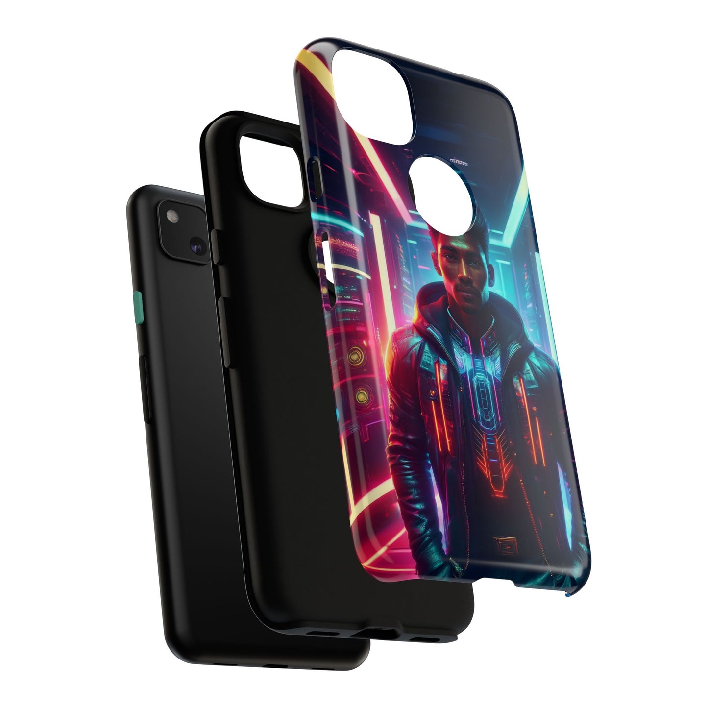 Futuristic Cyberpunk Male Cell Phone Case 001