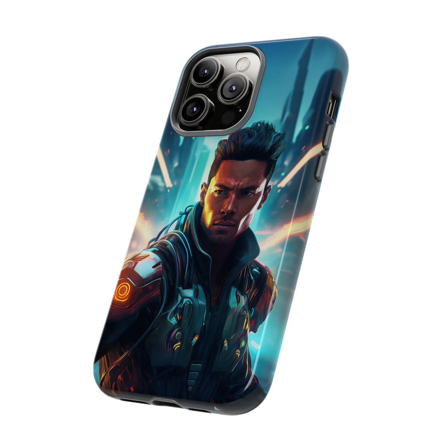 Futuristic Cyberpunk Male Cell Phone Case 015