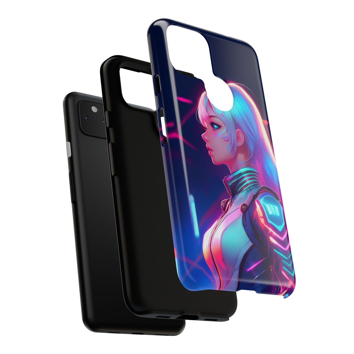 Futuristic Cyberpunk Female Cell Phone Case 009