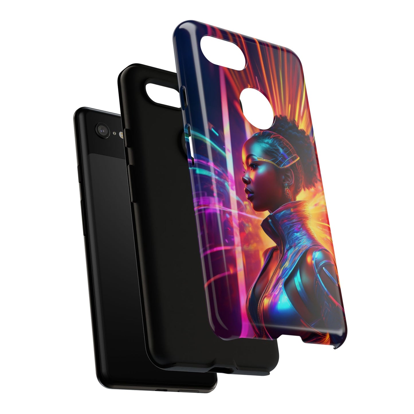 Futuristic Cyberpunk Female Cell Phone Case 001