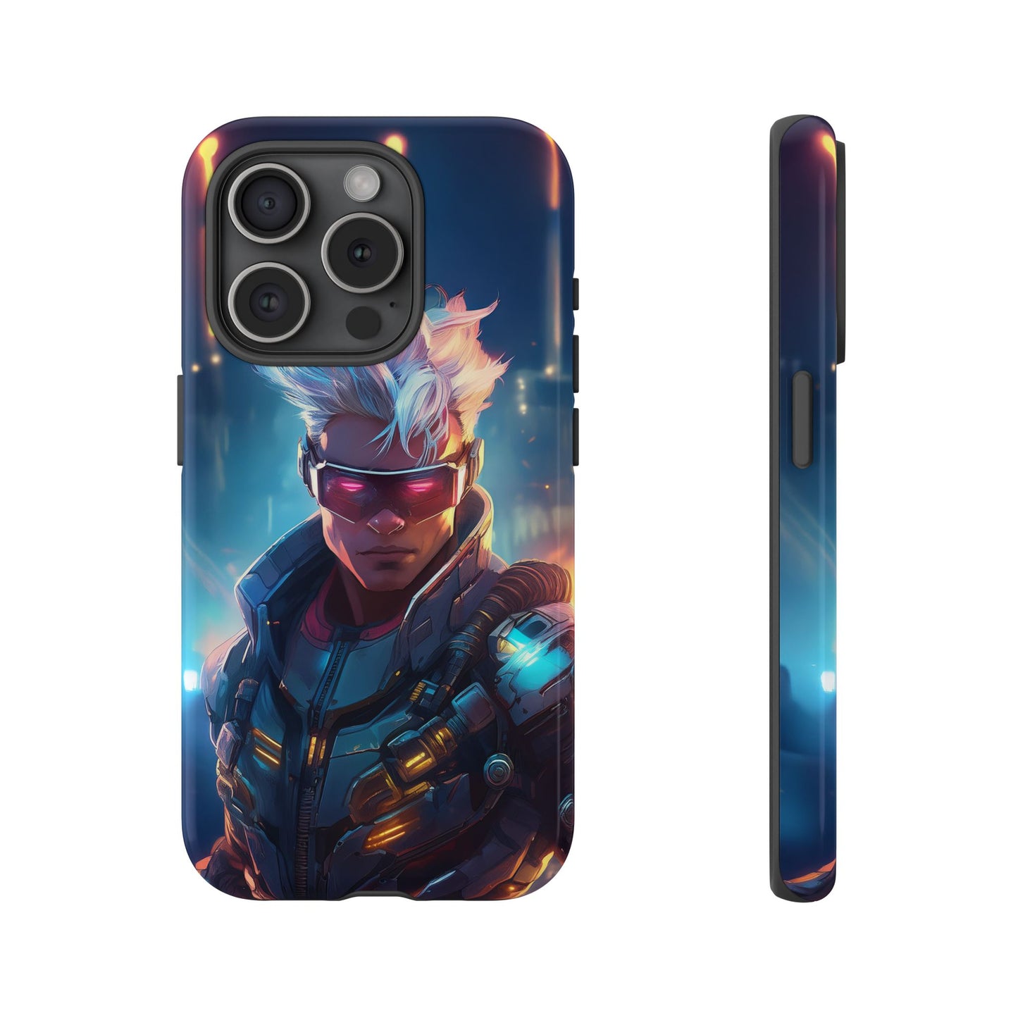 Futuristic Cyberpunk Male Cell Phone Case 018