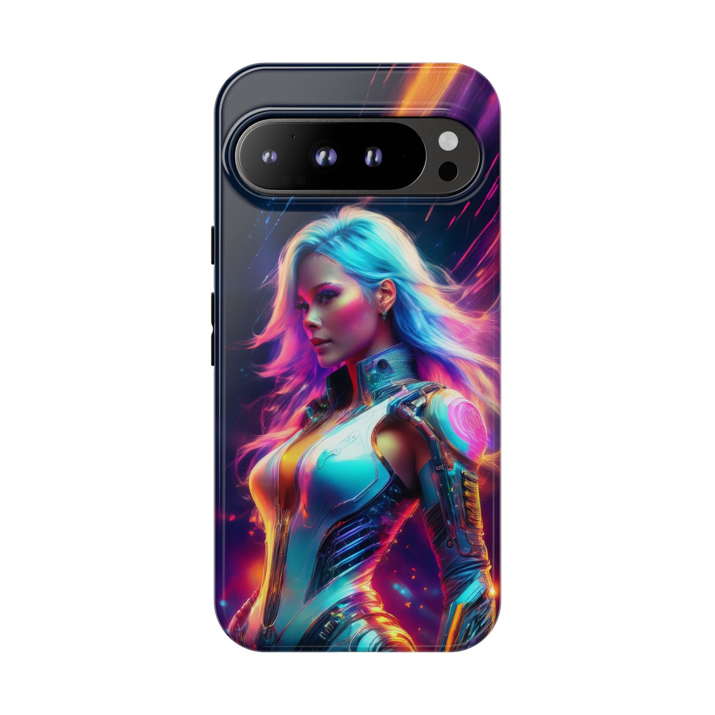 Futuristic Cyberpunk Female Cell Phone Case 012