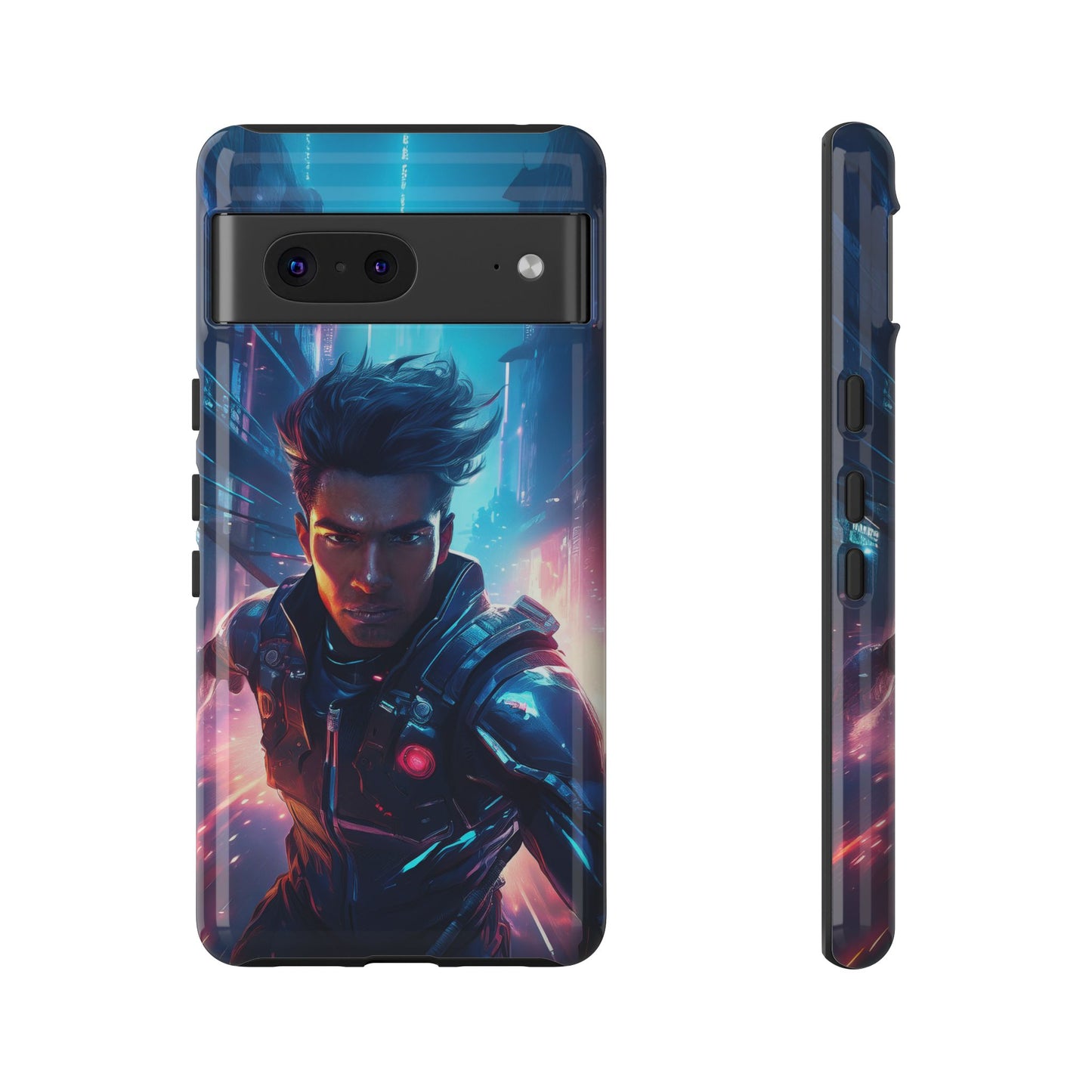 Futuristic Cyberpunk Male Cell Phone Case 017