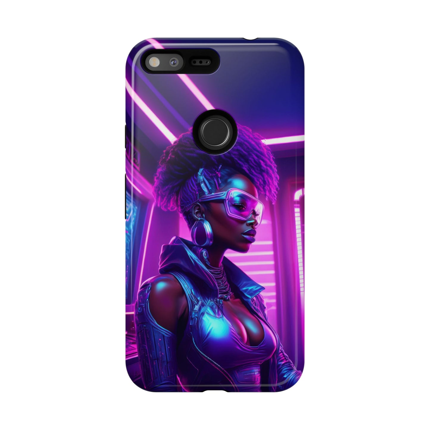 Futuristic Cyberpunk Female Cell Phone Case 004