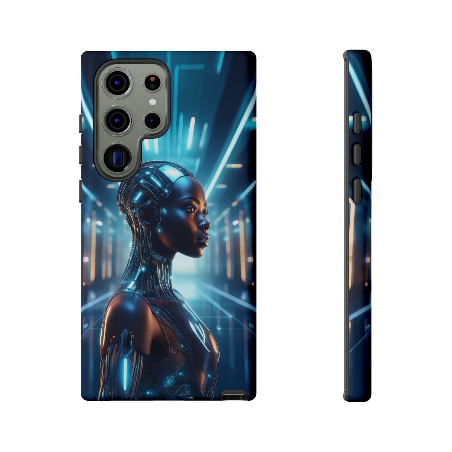 Futuristic Human Android Hybrid Cell Phone Case 003