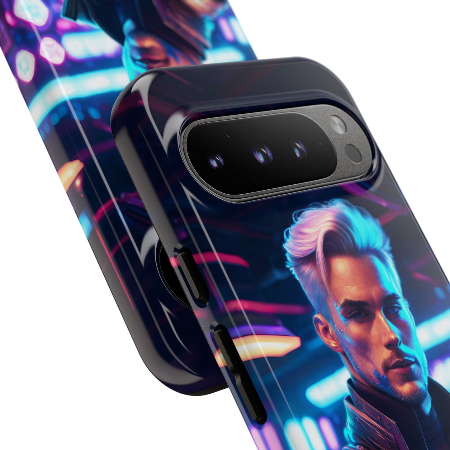 Futuristic Cyberpunk Male Cell Phone Case 008