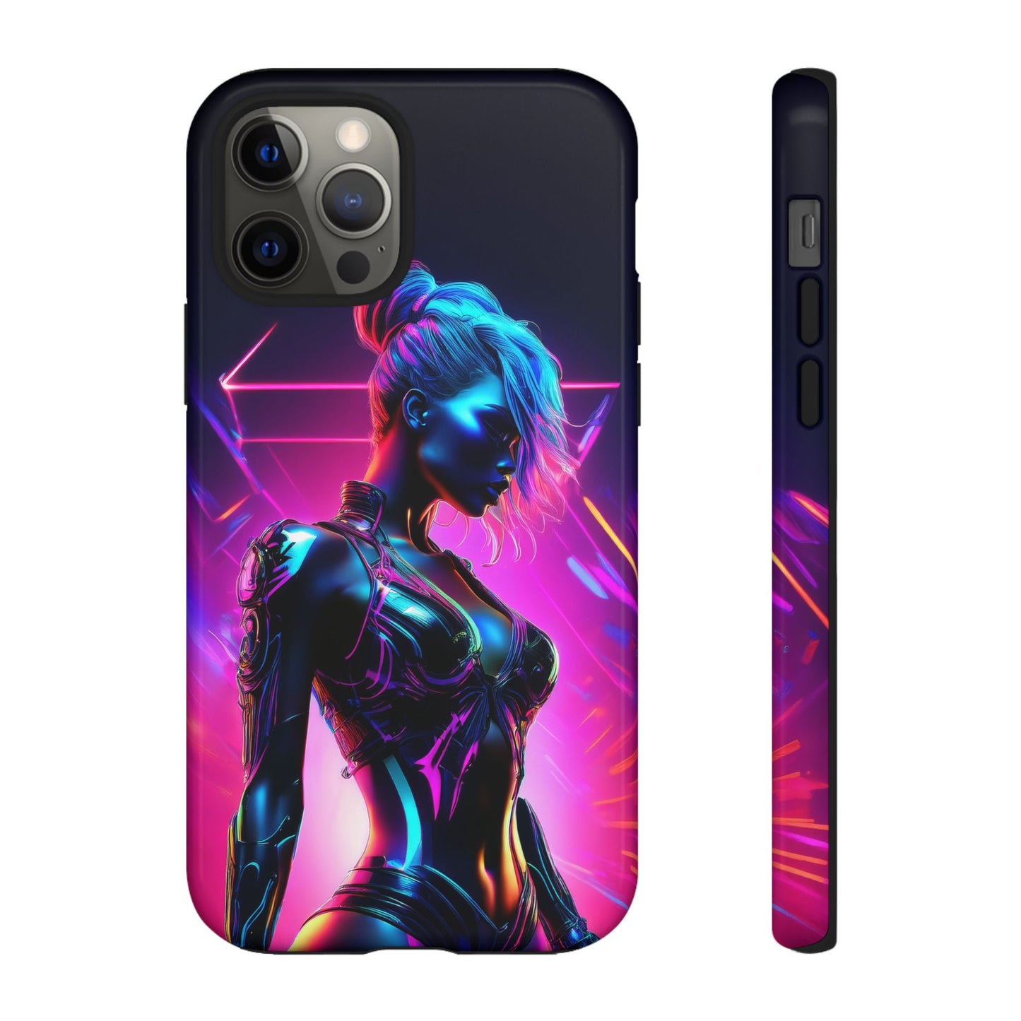 Futuristic Cyberpunk Female Cell Phone Case 017