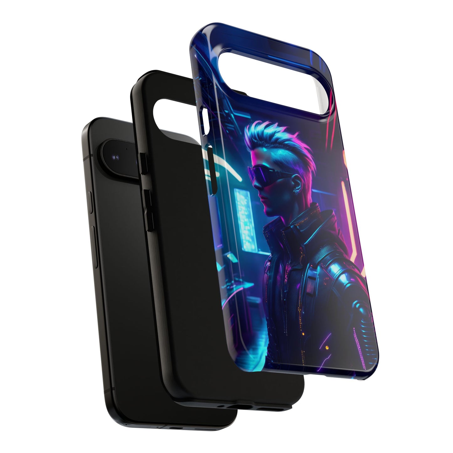 Futuristic Cyberpunk Male Cell Phone Case 002