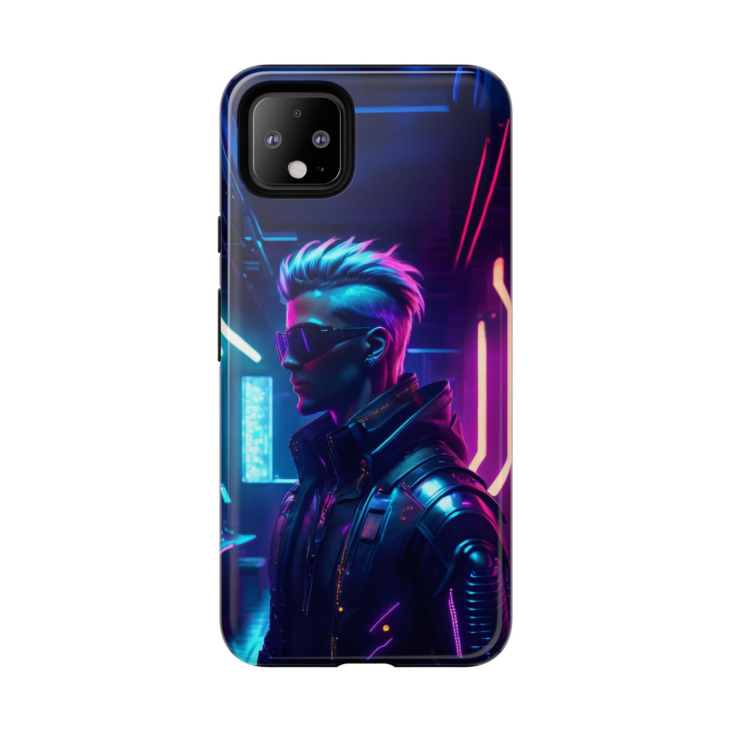 Futuristic Cyberpunk Male Cell Phone Case 002