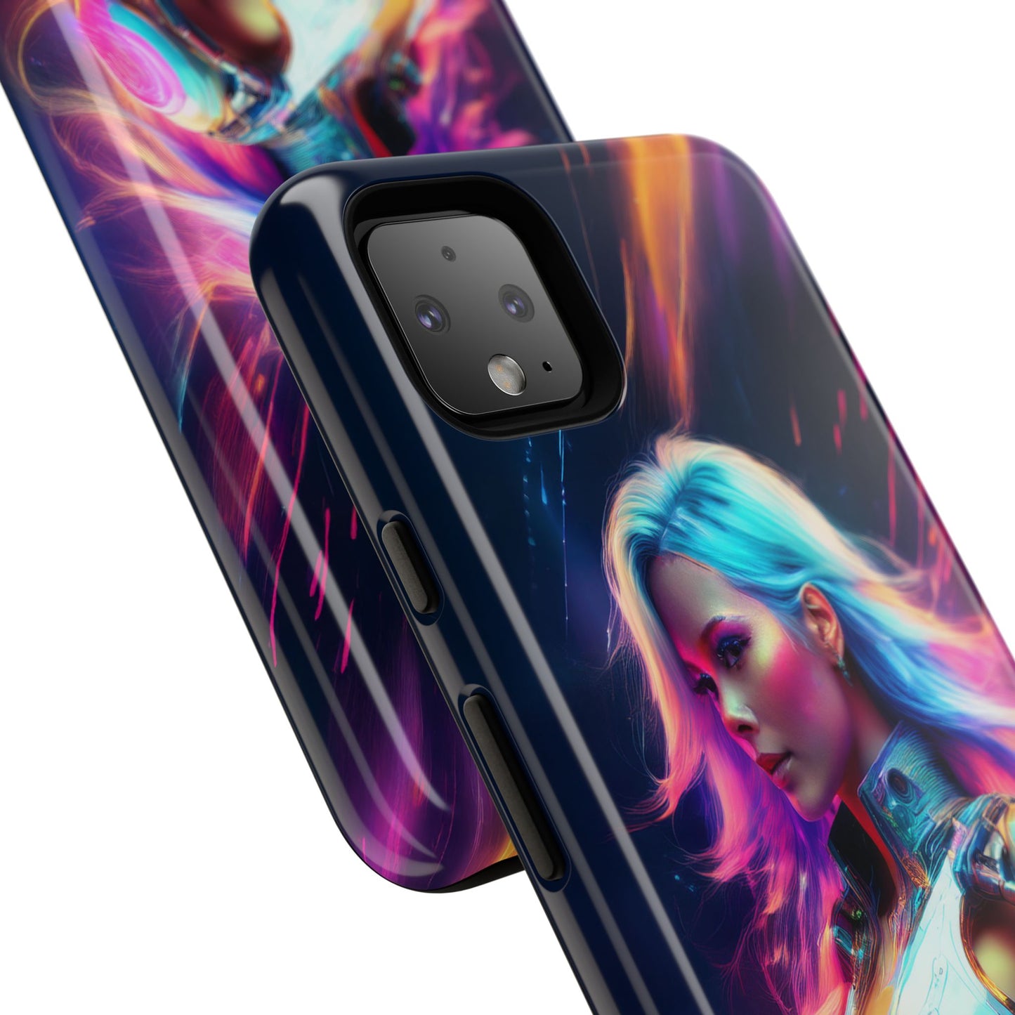 Futuristic Cyberpunk Female Cell Phone Case 012