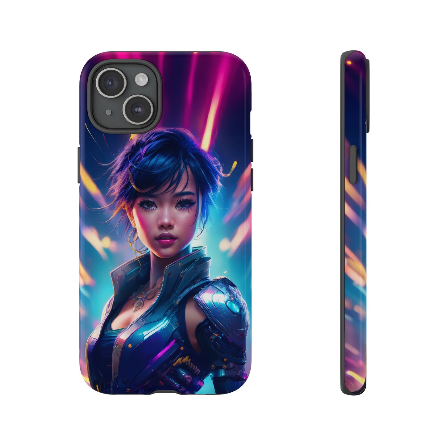 Futuristic Cyberpunk Female Cell Phone Case 024