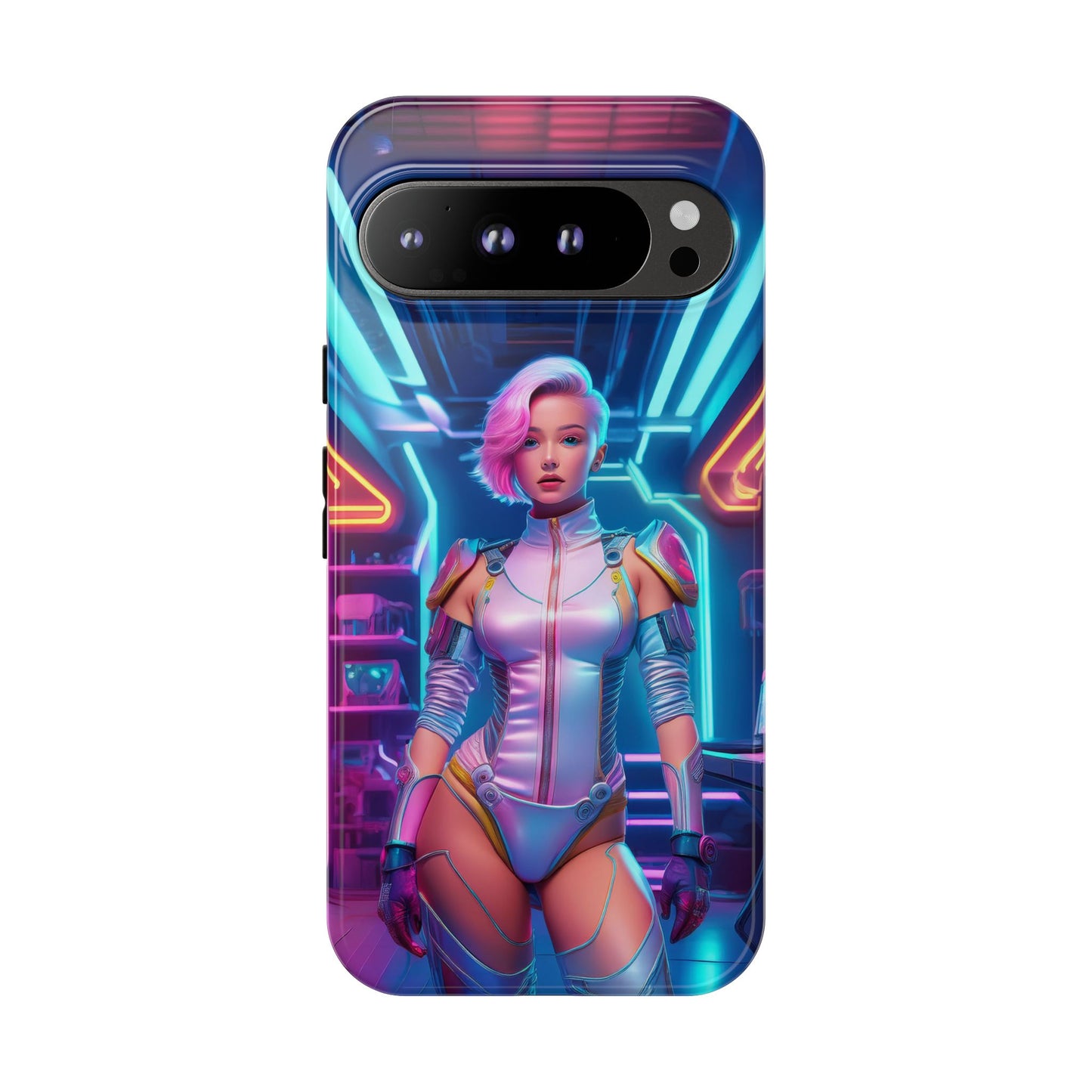 Futuristic Cyberpunk Female Cell Phone Case 002