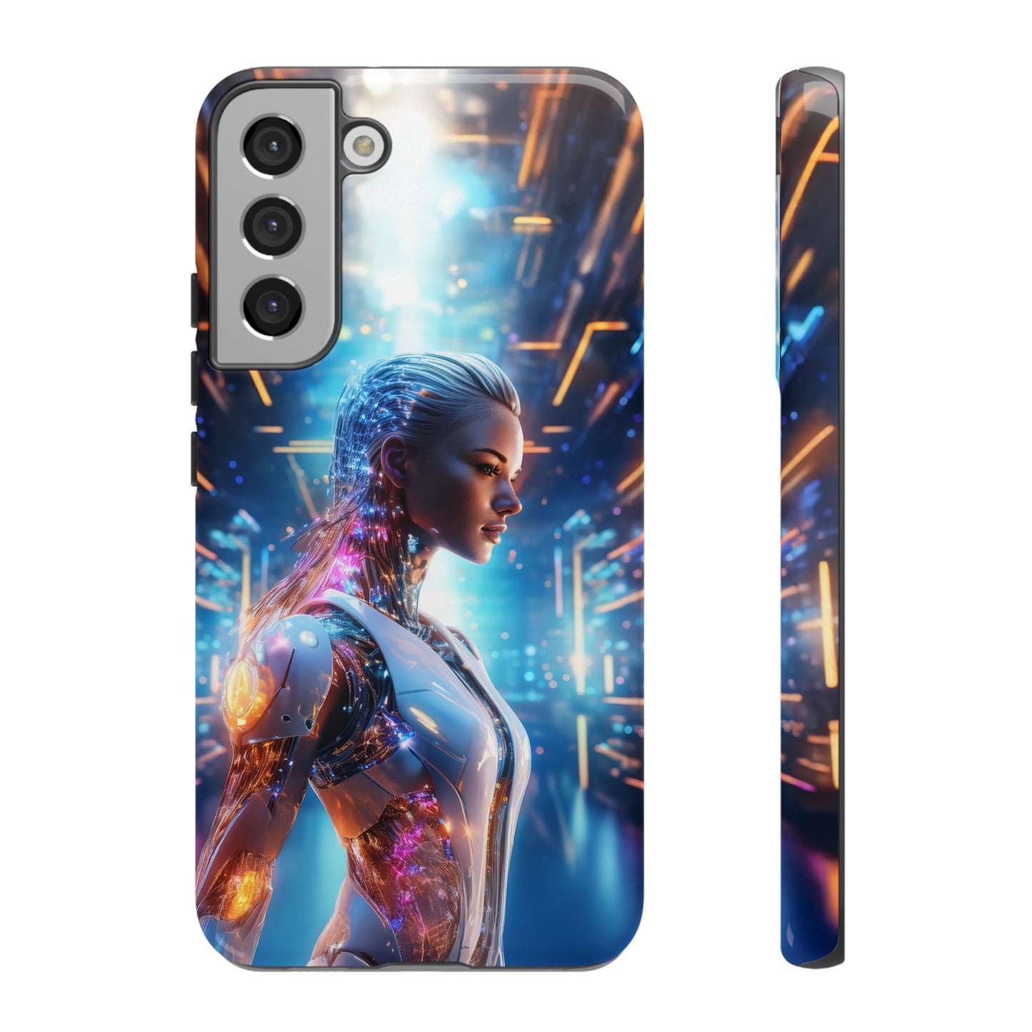 Futuristic Human Android Hybrid Cell Phone Case 008