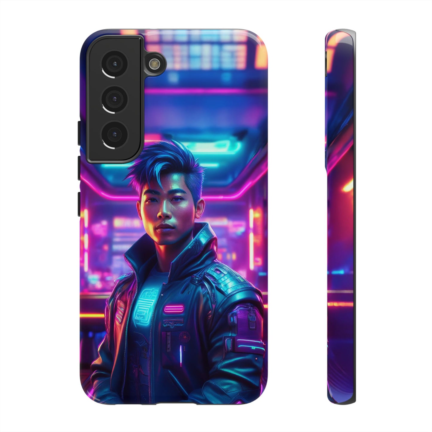 Futuristic Cyberpunk Male Cell Phone Case 012