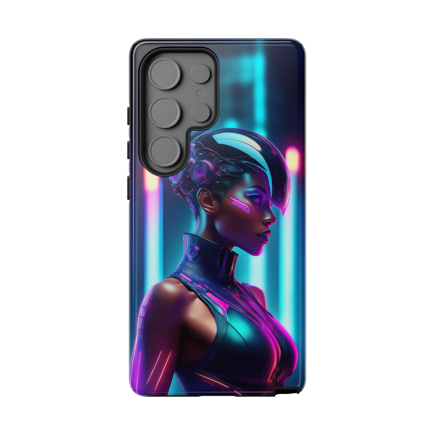 Futuristic Cyberpunk Female Cell Phone Case 021