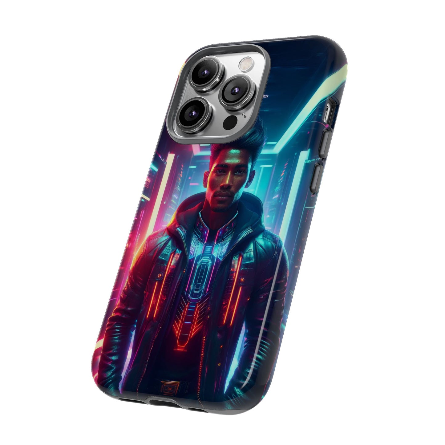 Futuristic Cyberpunk Male Cell Phone Case 001