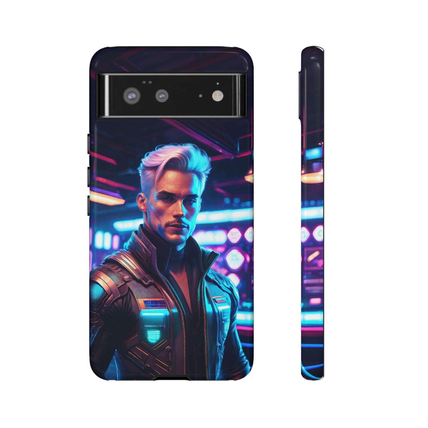 Futuristic Cyberpunk Male Cell Phone Case 008