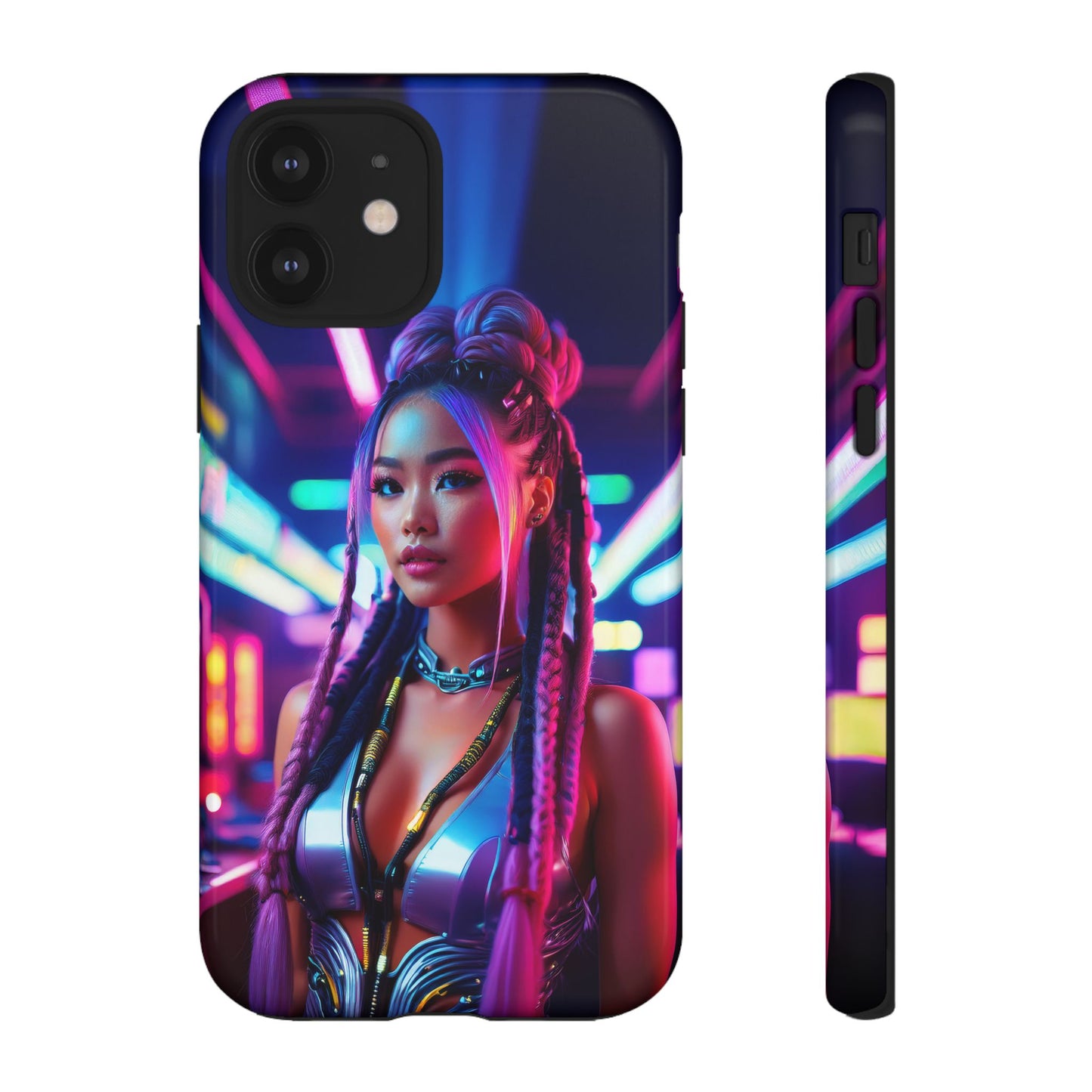 Futuristic Cyberpunk Female Cell Phone Case 008