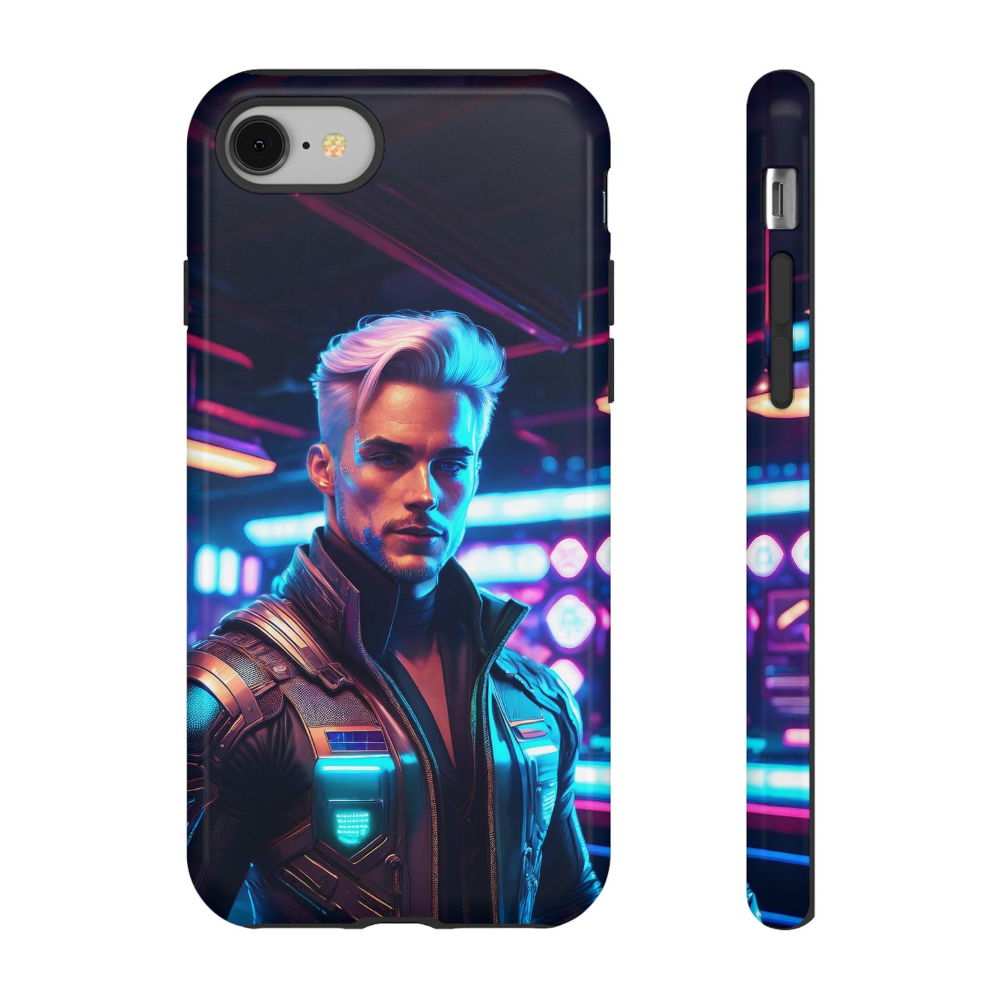 Futuristic Cyberpunk Male Cell Phone Case 008