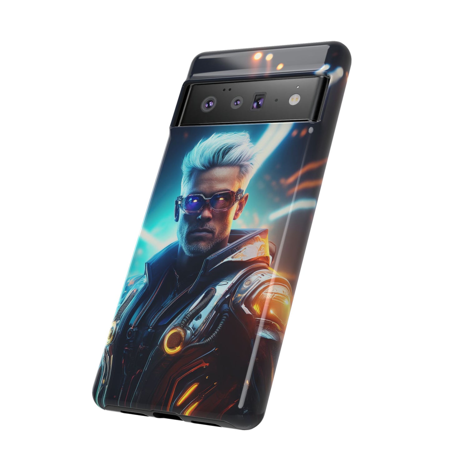 Futuristic Cyberpunk Male Cell Phone Case 013