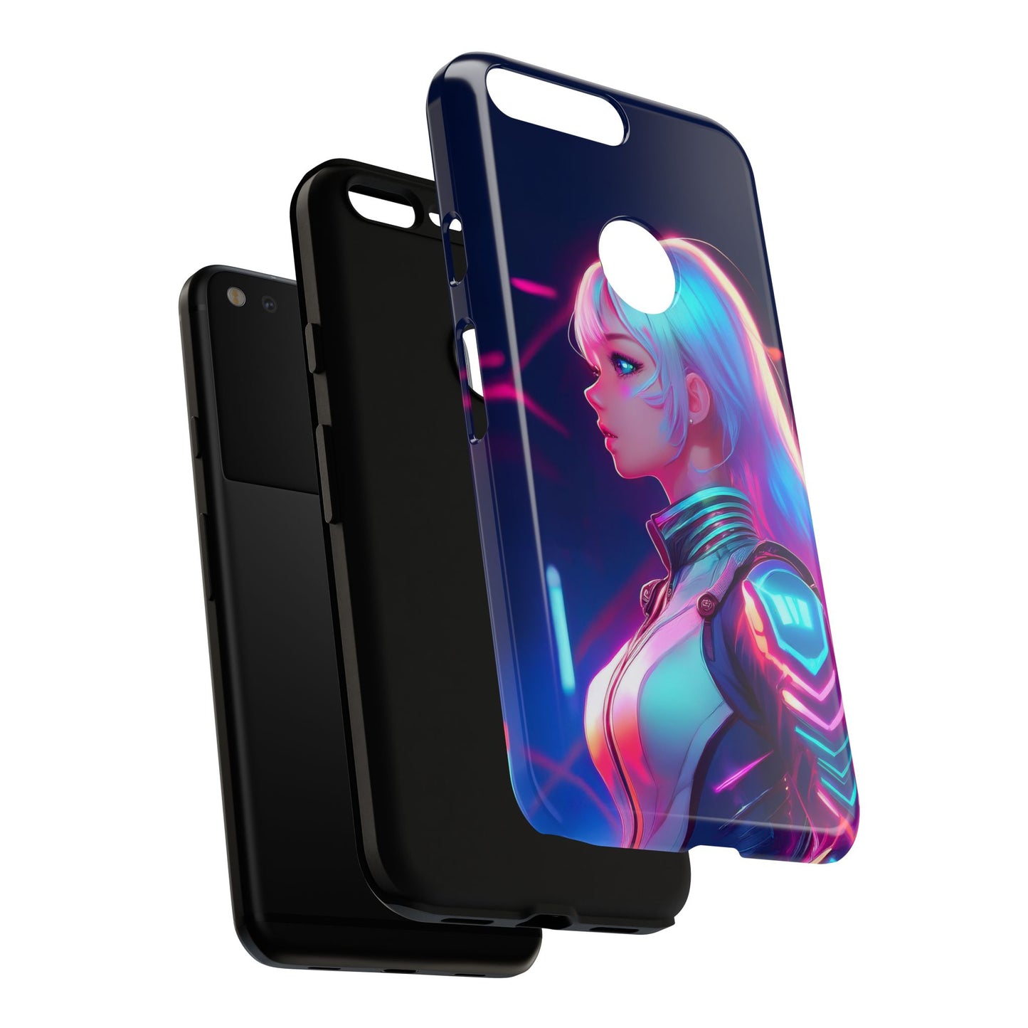 Futuristic Cyberpunk Female Cell Phone Case 009