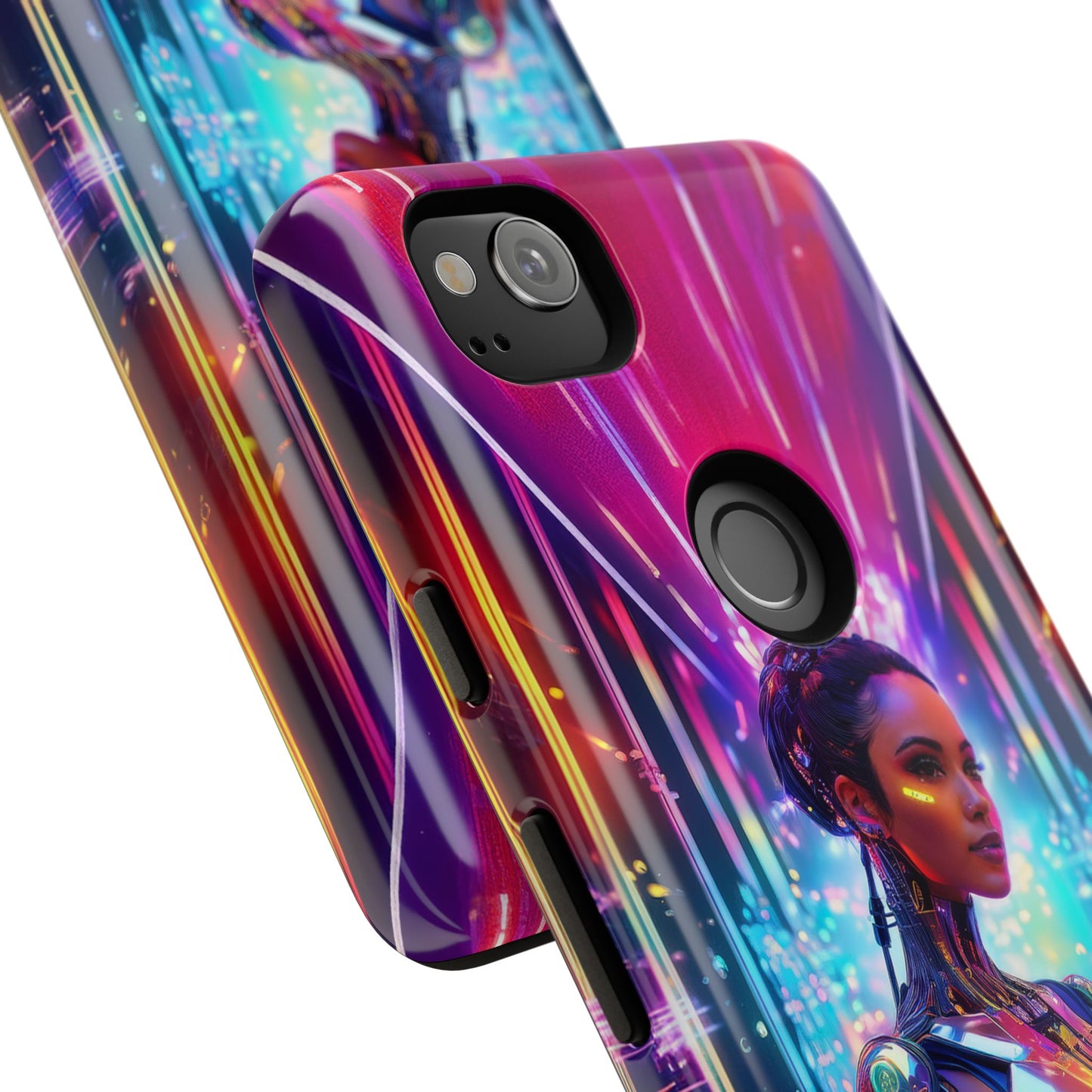 Futuristic Human Android Hybrid Cell Phone Case 006