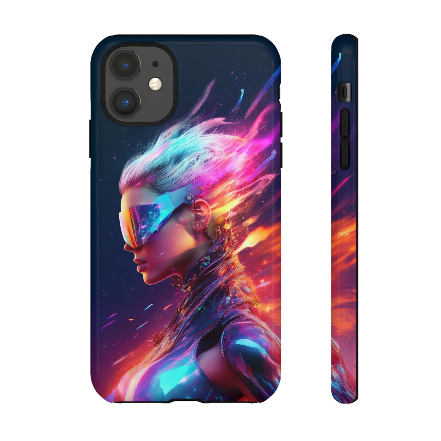 Futuristic Cyberpunk Female Cell Phone Case 025