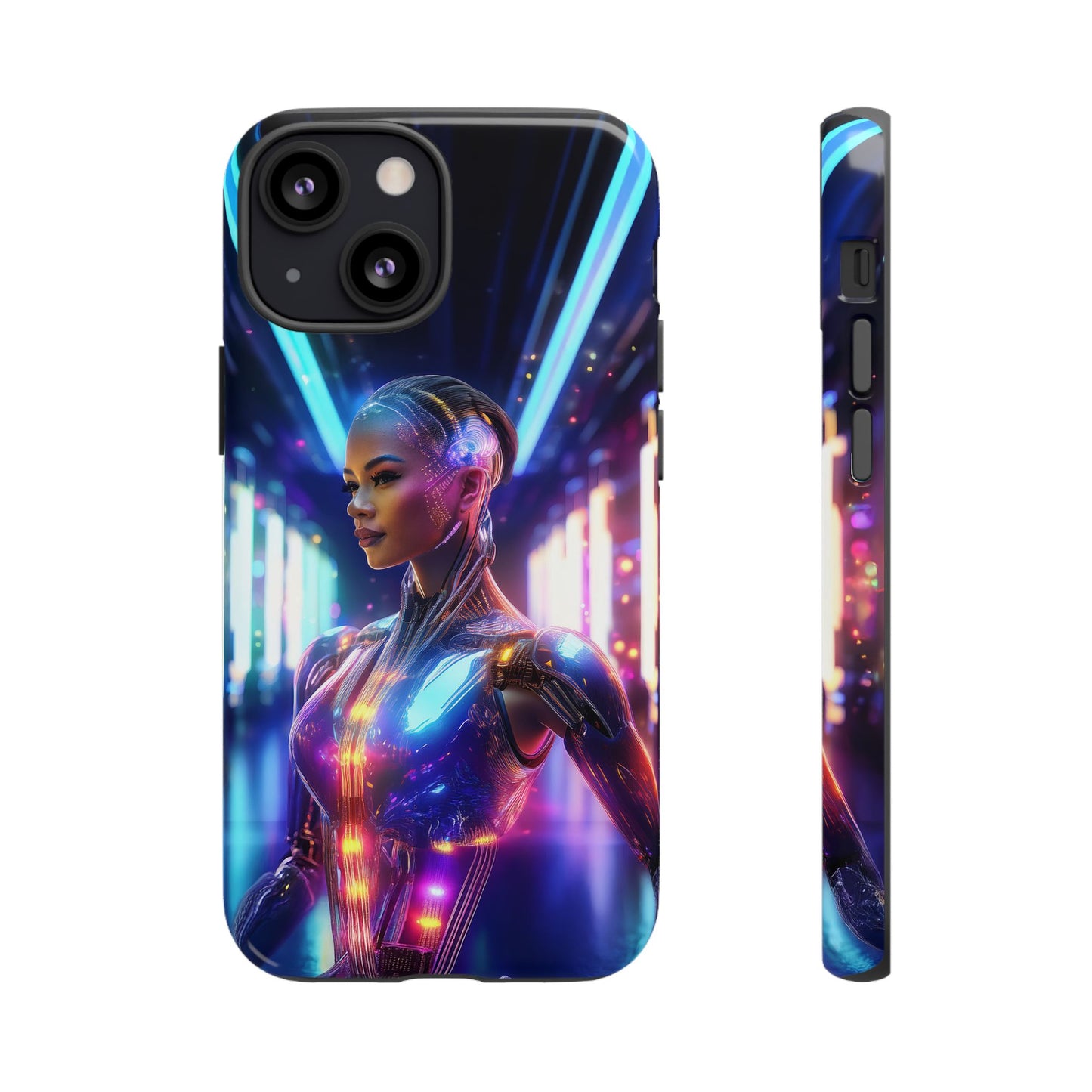 Futuristic Human Android Hybrid Cell Phone Case 010