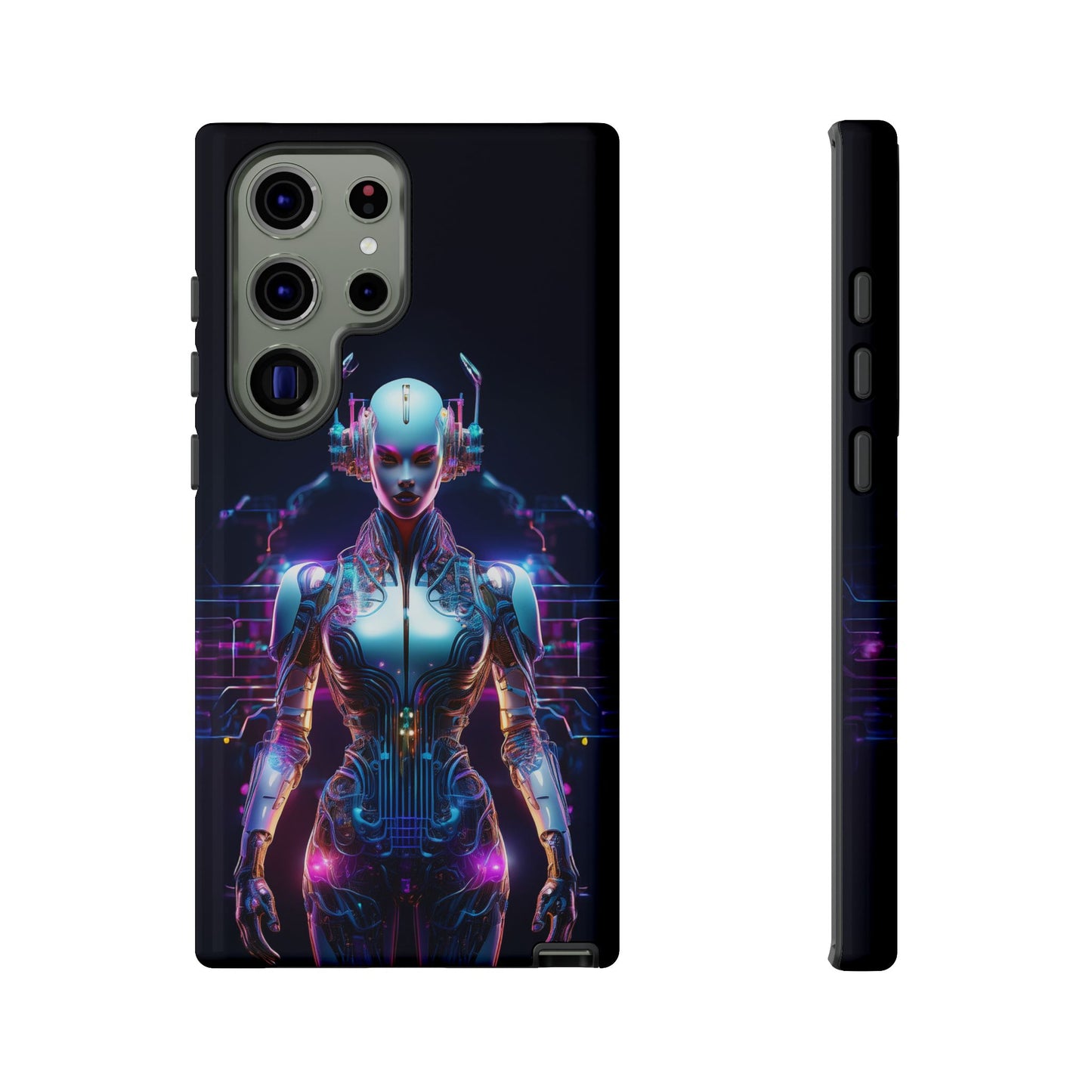 Futuristic Human Android Hybrid Cell Phone Case 001