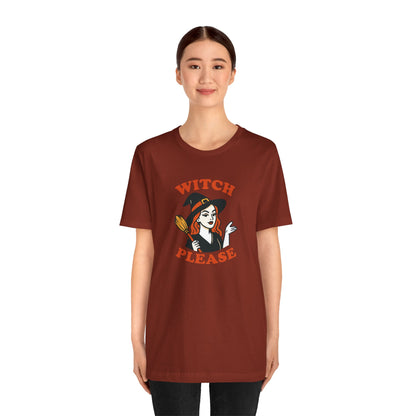 Witch Please Halloween Shirt – Sassy Retro Witch Graphic Tee for Funny Halloween Attitude