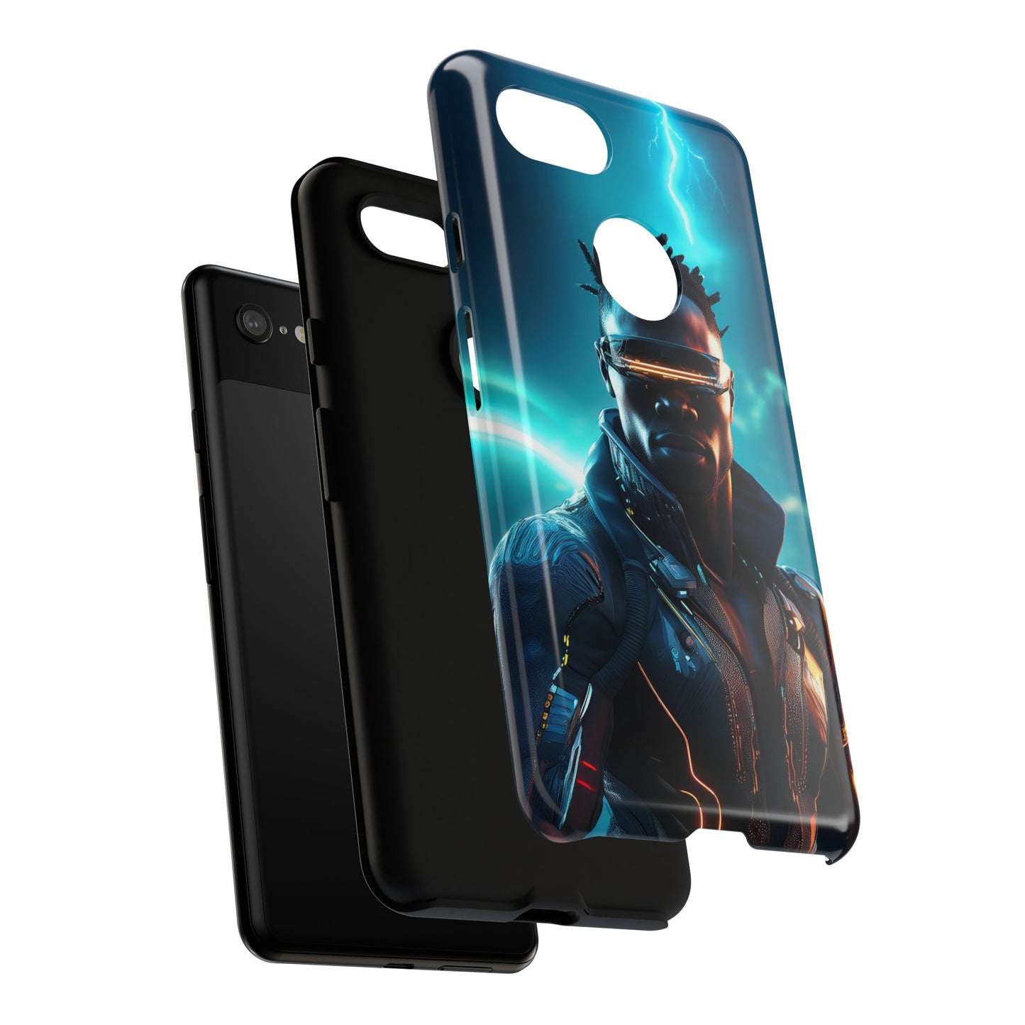 Futuristic Cyberpunk Male Cell Phone Case 014