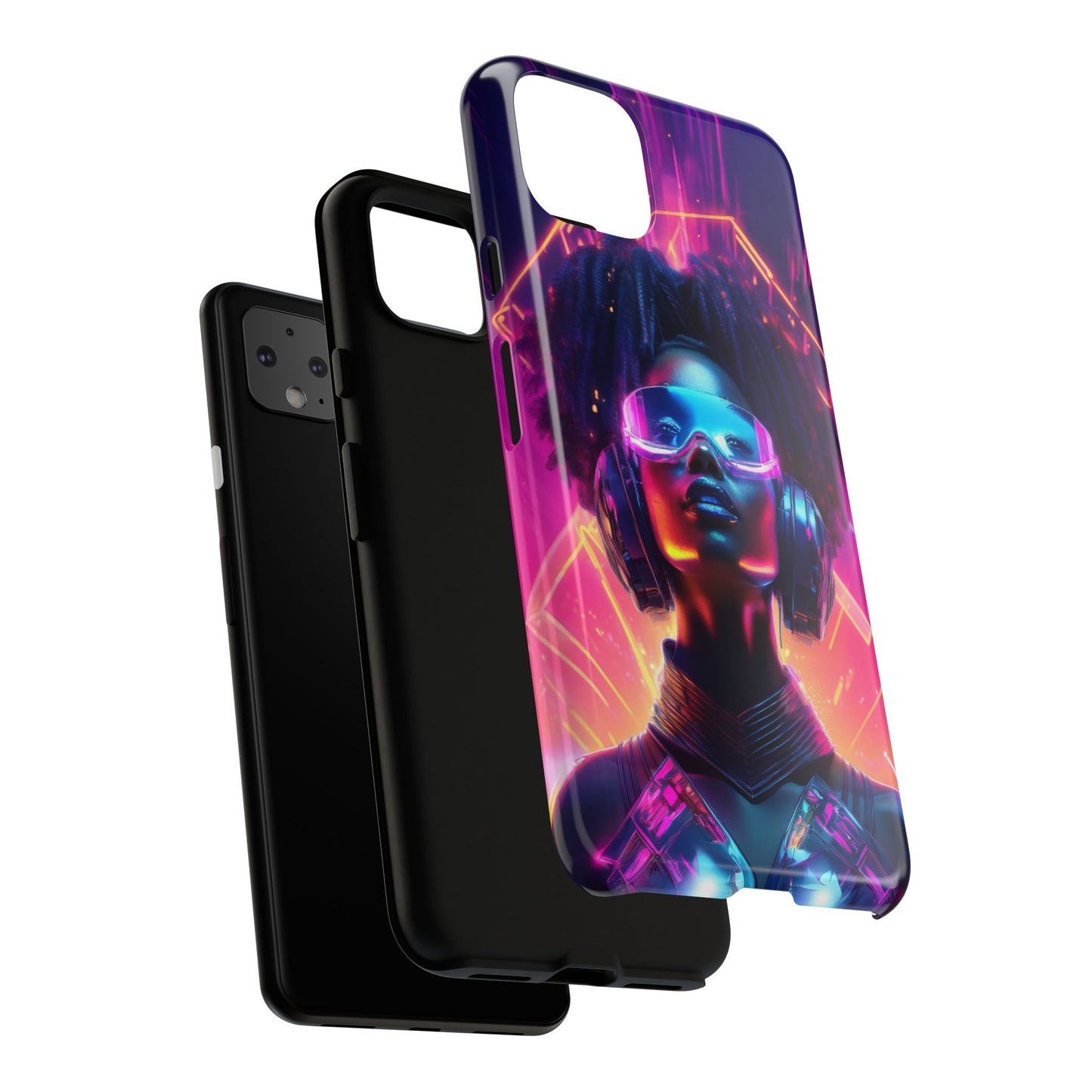 Futuristic Cyberpunk Female Cell Phone Case 030