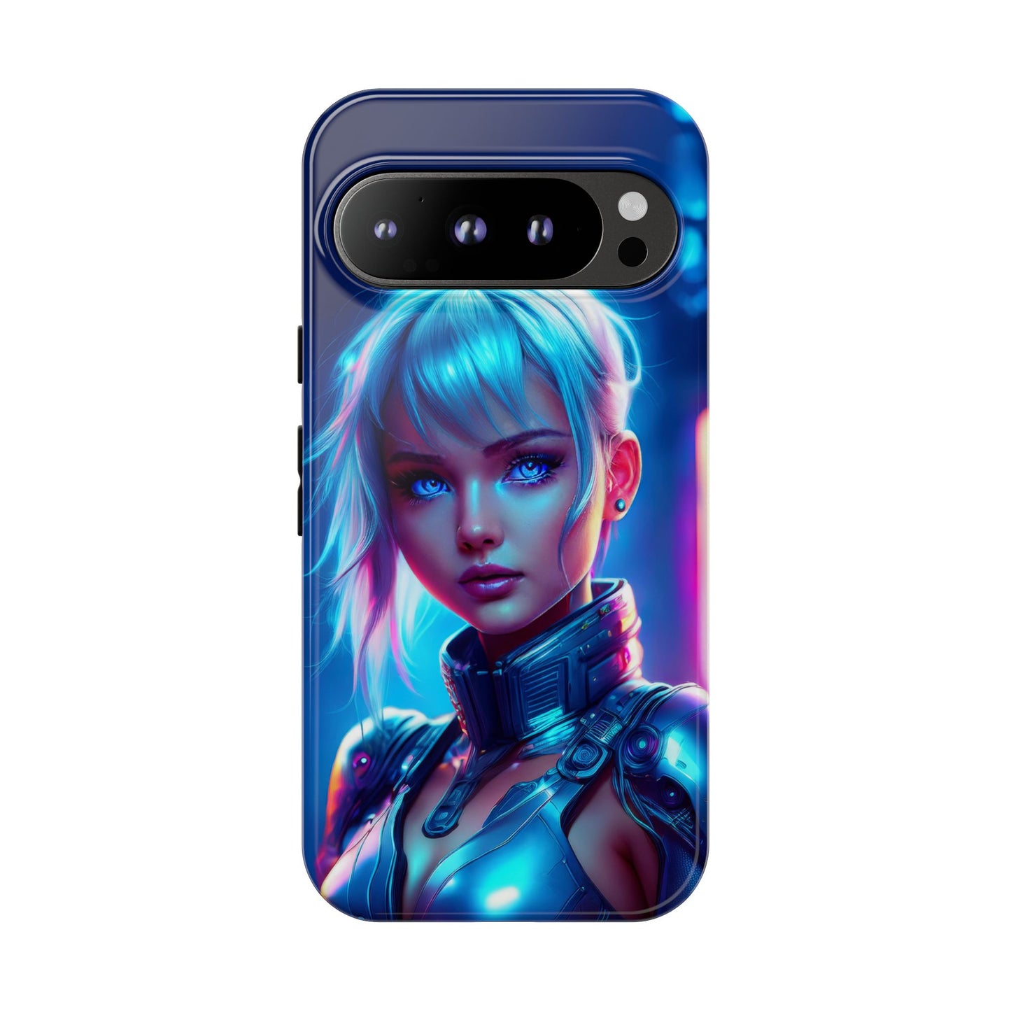 Futuristic Cyberpunk Female Cell Phone Case 013