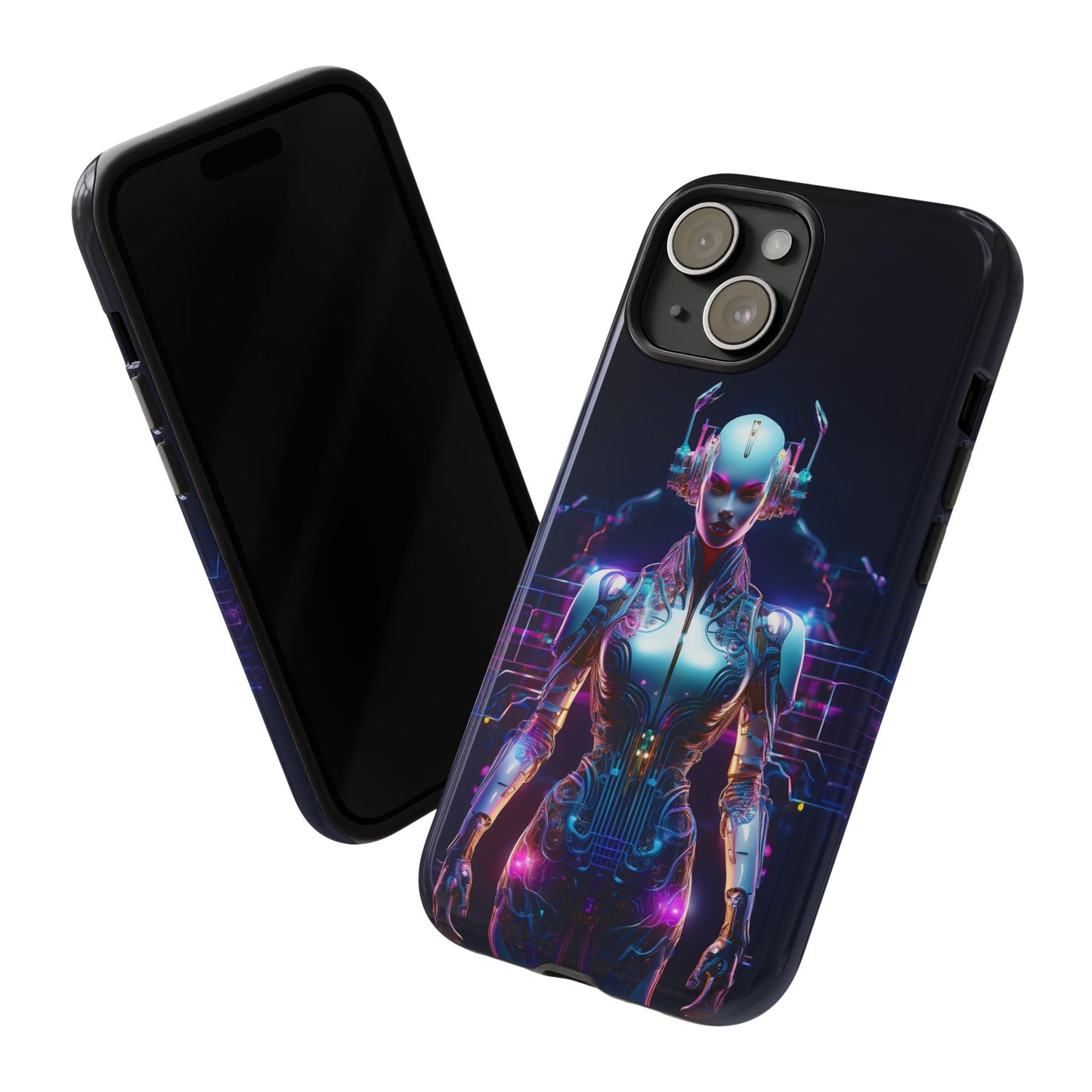 Futuristic Human Android Hybrid Cell Phone Case 001