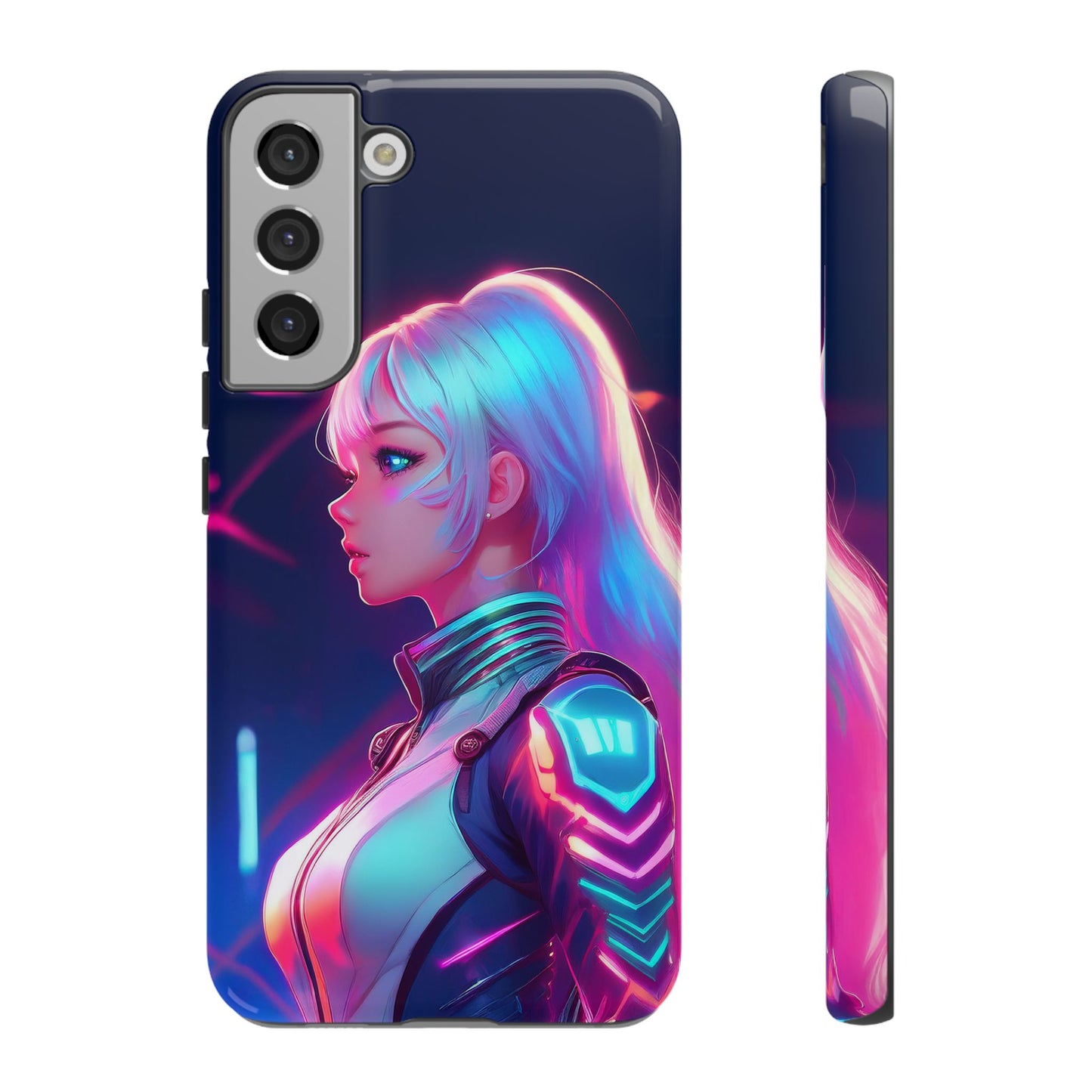 Futuristic Cyberpunk Female Cell Phone Case 009