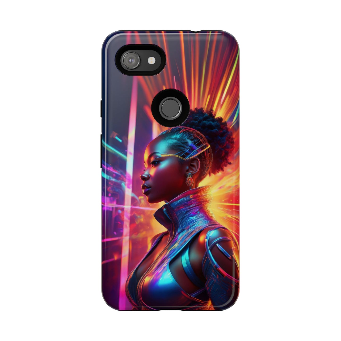 Futuristic Cyberpunk Female Cell Phone Case 001