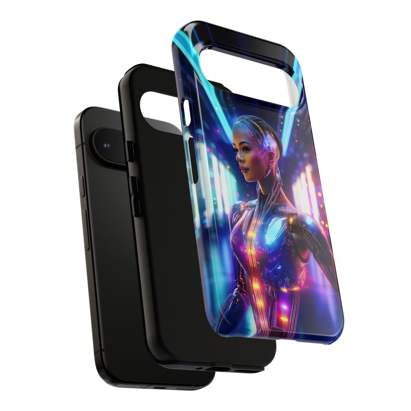 Futuristic Human Android Hybrid Cell Phone Case 010