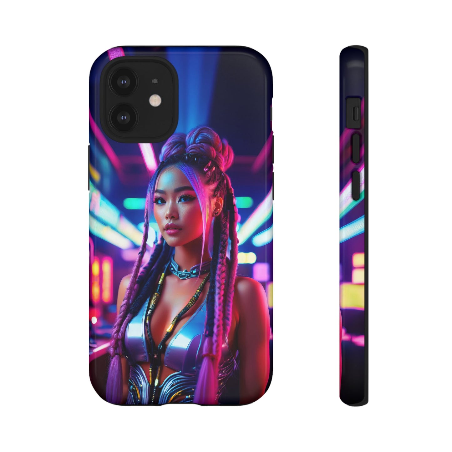 Futuristic Cyberpunk Female Cell Phone Case 008