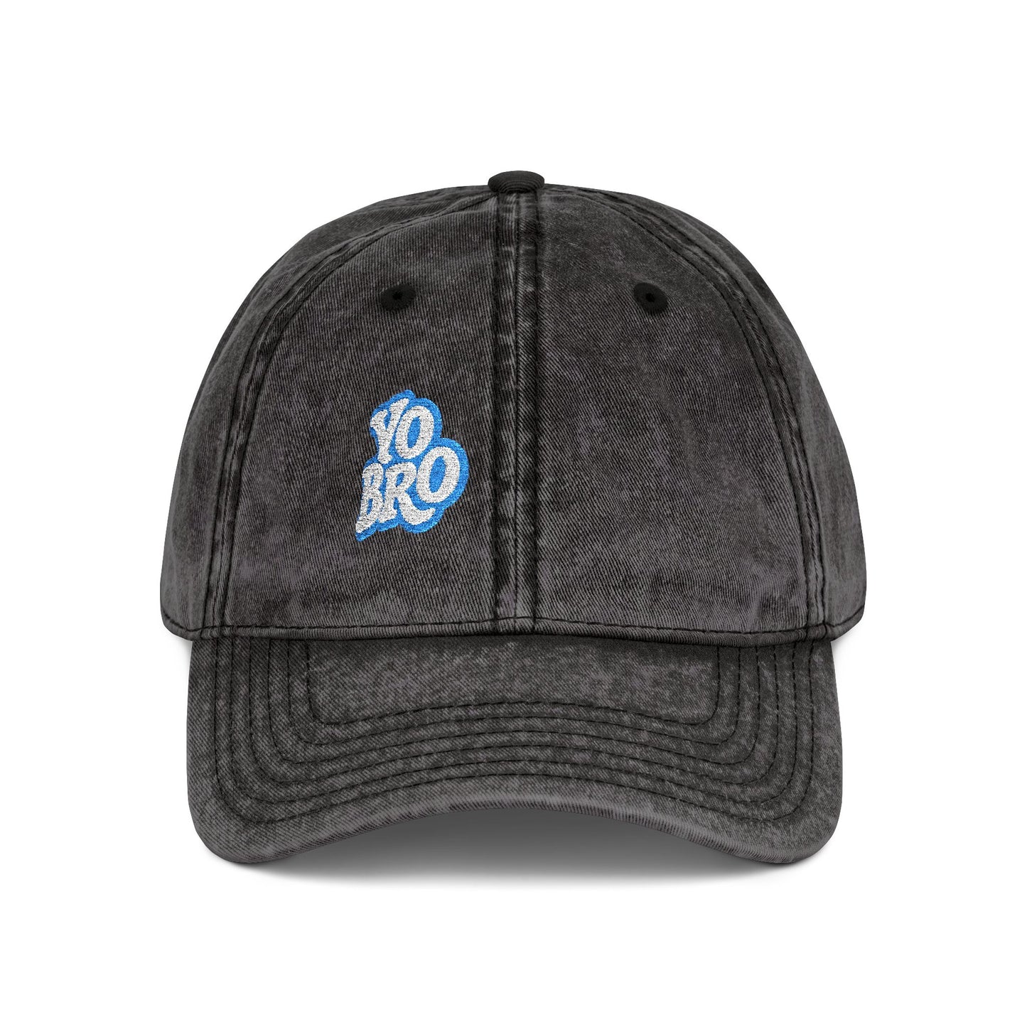 Yo Bro Vintage Hat – Funny Bold Embroidered Hat for Men and Women with Bro Energy