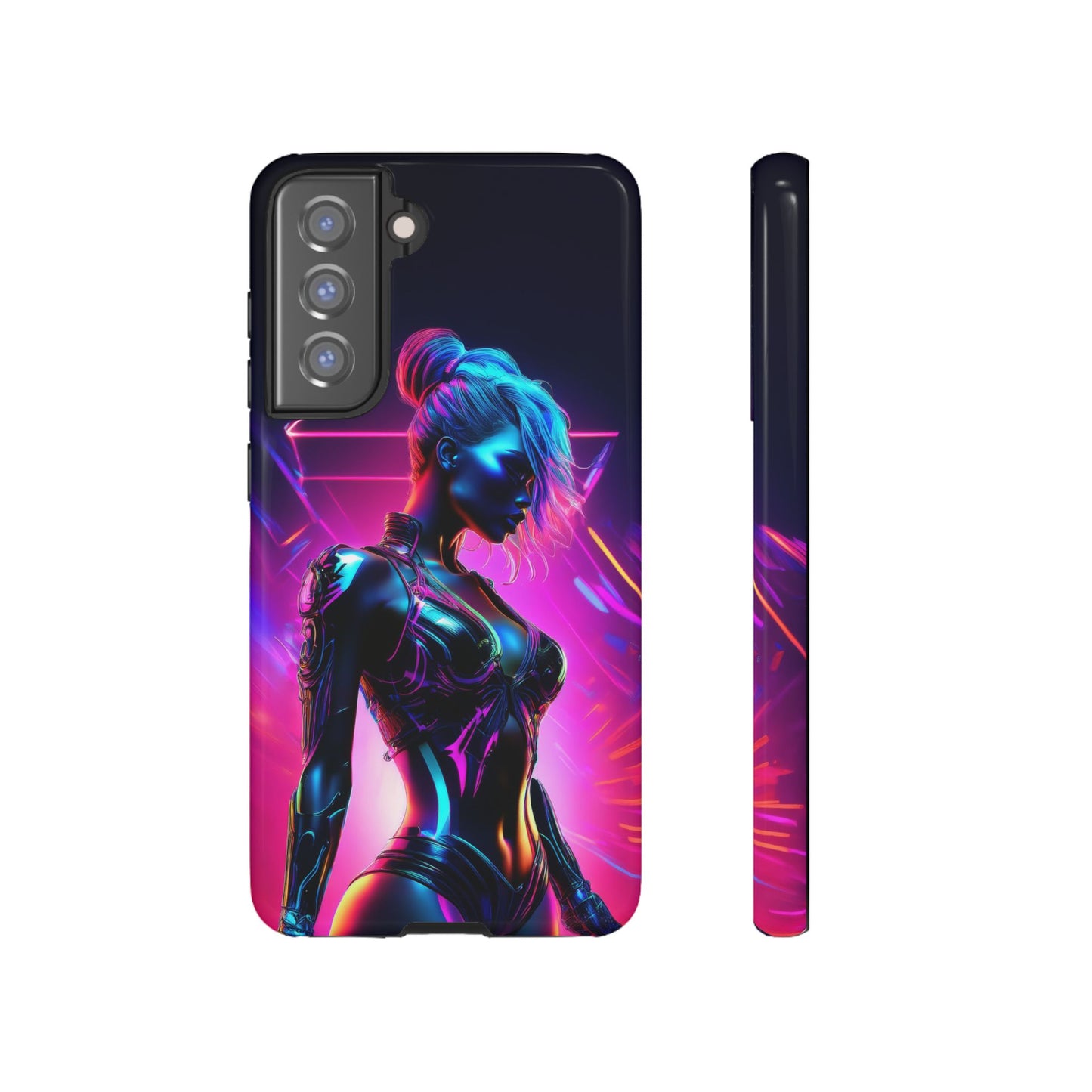 Futuristic Cyberpunk Female Cell Phone Case 017