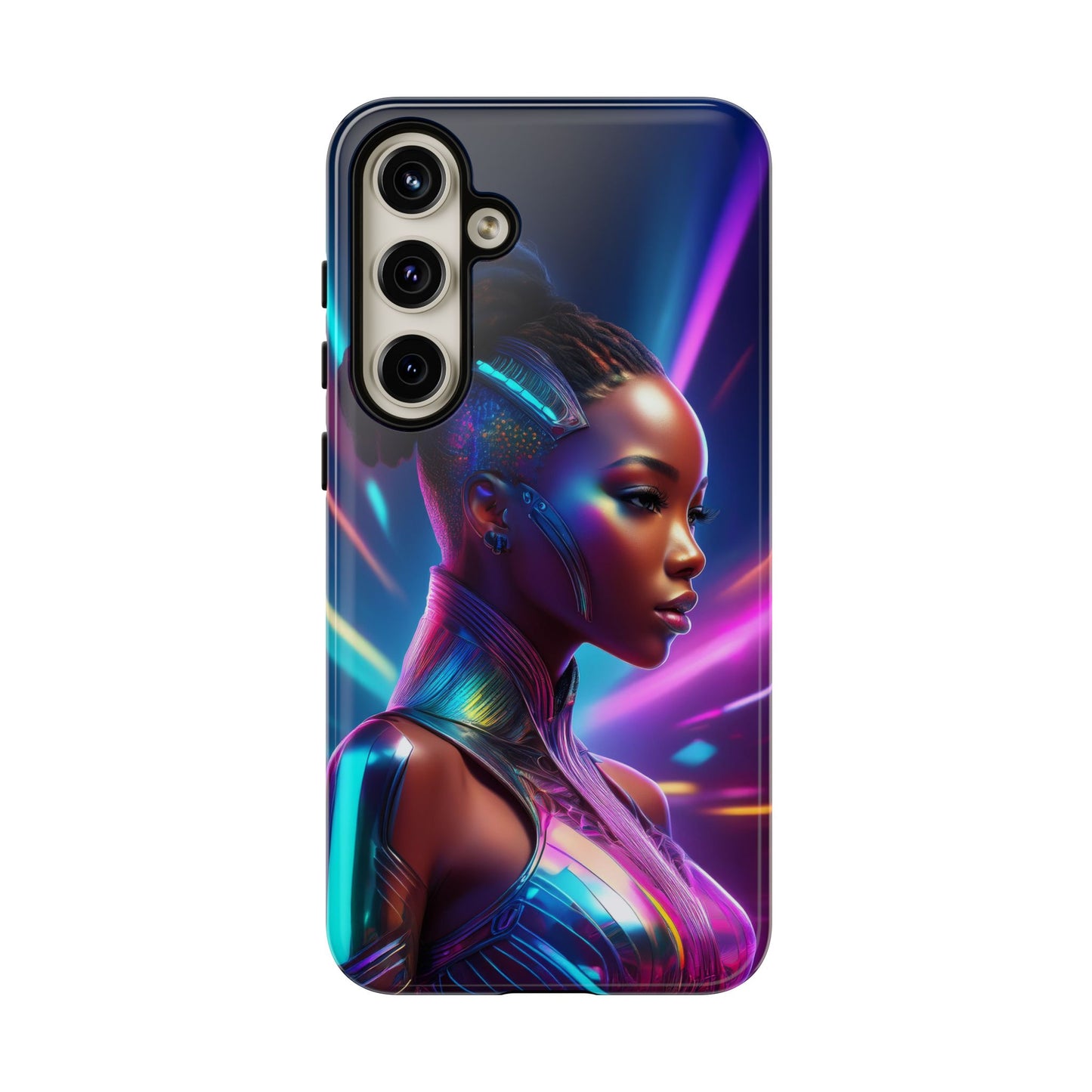 Futuristic Cyberpunk Female Cell Phone Case 014