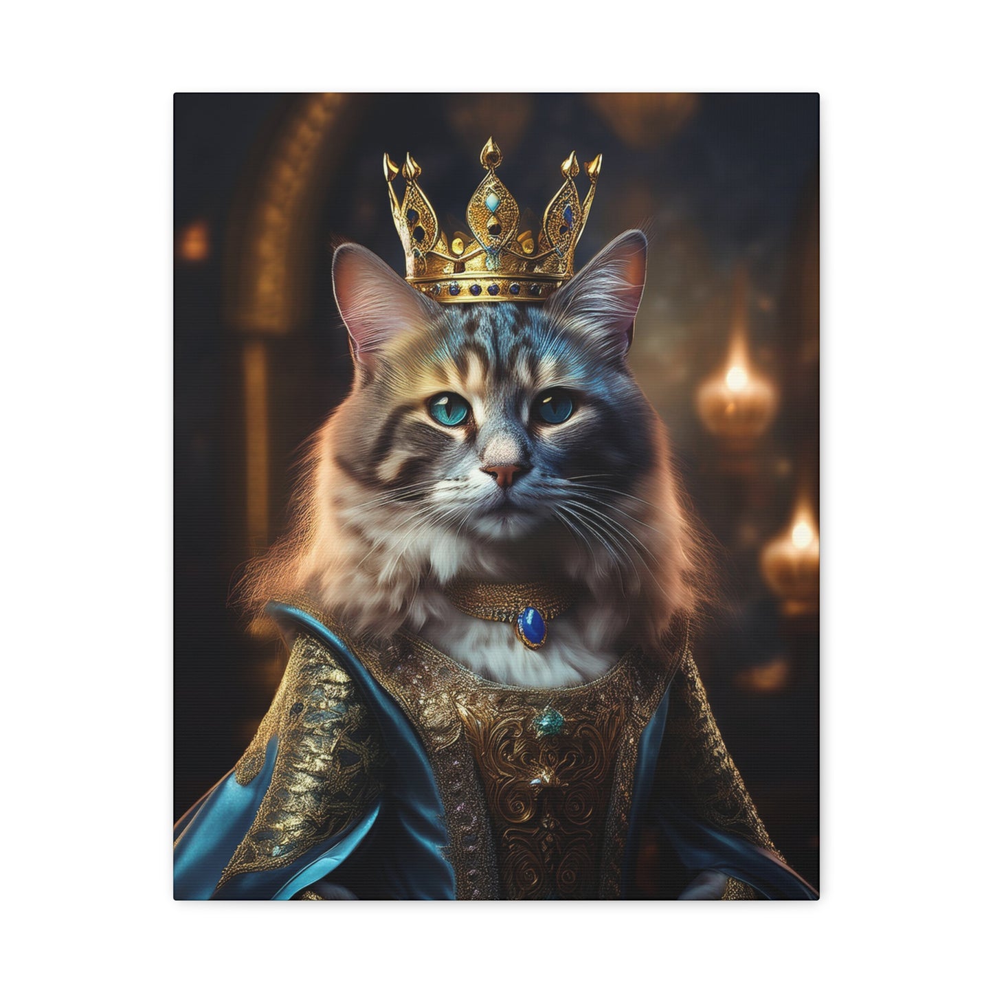 Her Royal Meowjesty Canvas Art | Stretched Matte Wall Decor 001