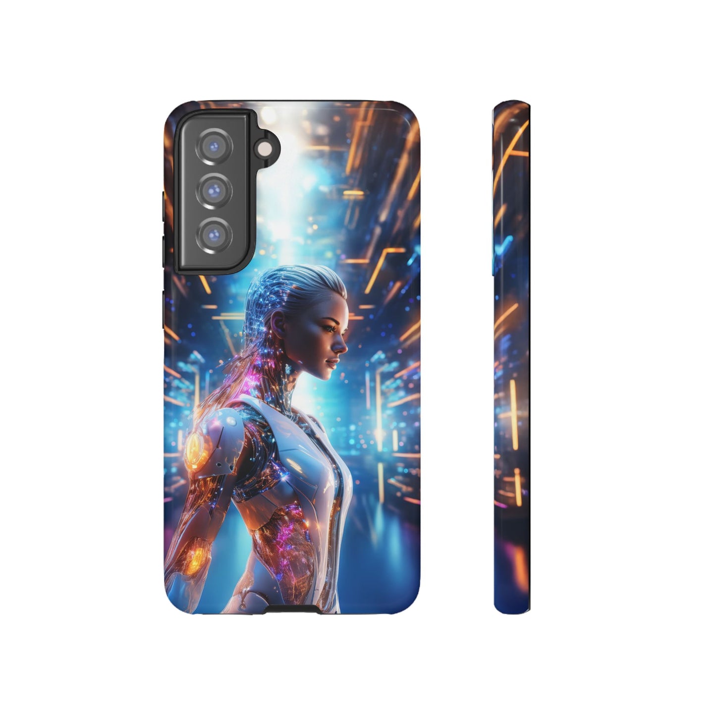 Futuristic Human Android Hybrid Cell Phone Case 008