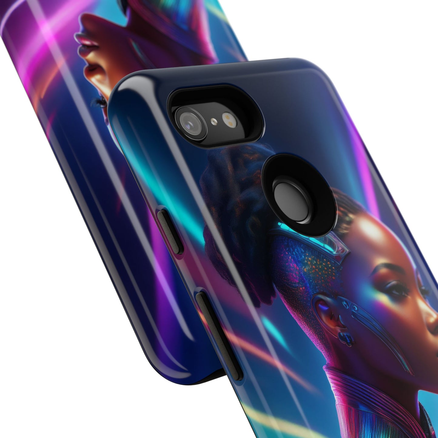 Futuristic Cyberpunk Female Cell Phone Case 014