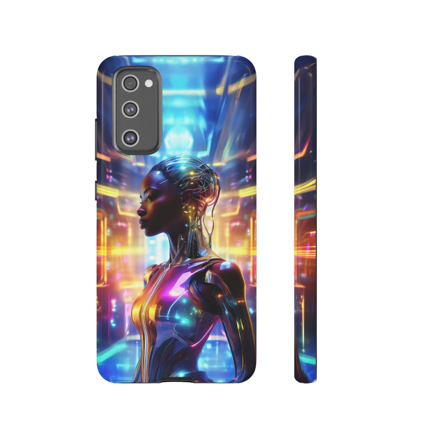 Futuristic Human Android Hybrid Cell Phone Case 011