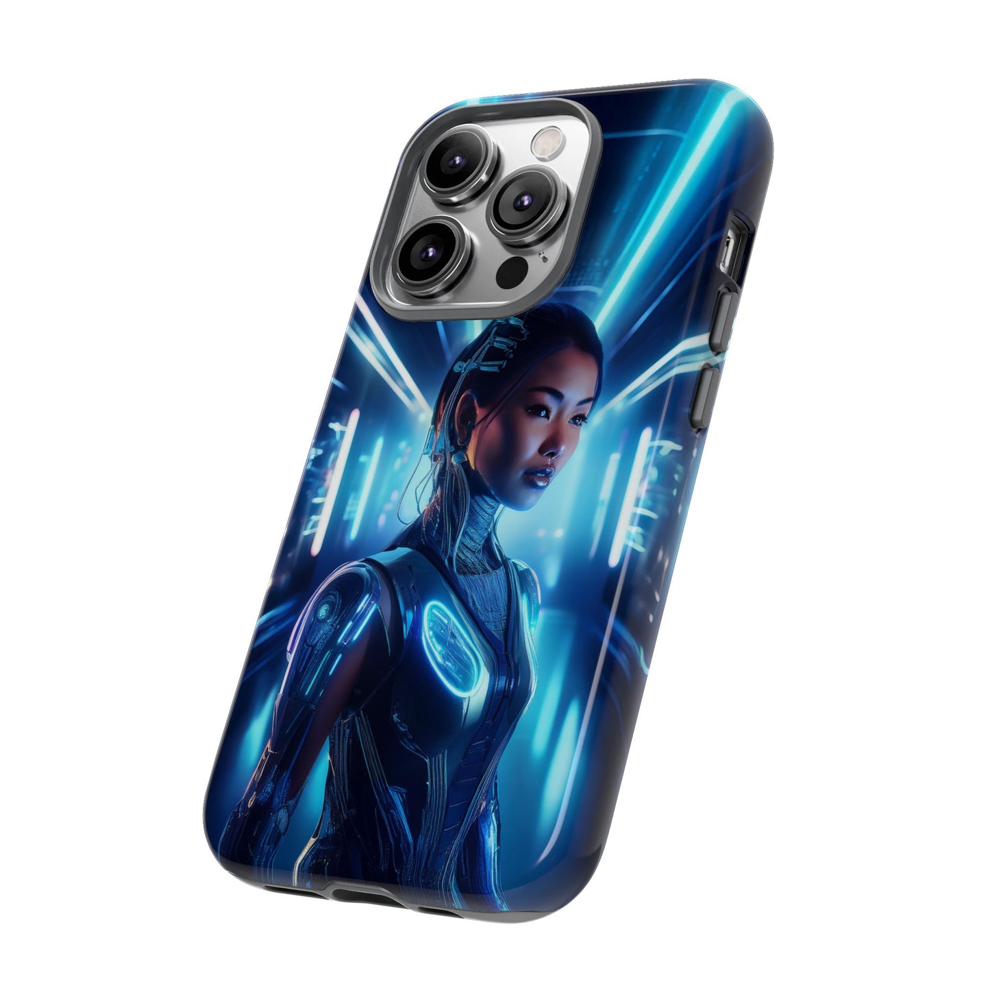 Futuristic Human Android Hybrid Cell Phone Case 004