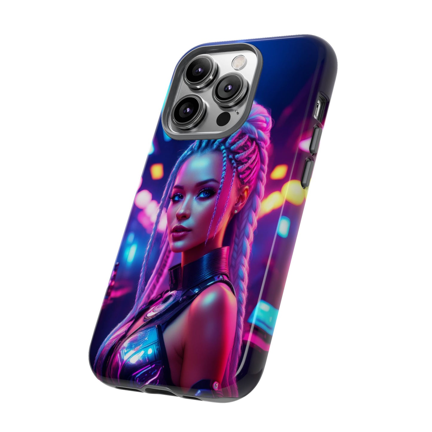 Futuristic Cyberpunk Female Cell Phone Case 007